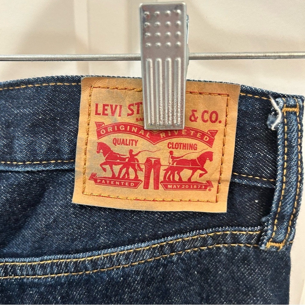 Levi's Women's Deep Blue Middy Loose Boot Bootcut Jeans Sz 27 Dark - Picture 5 of 13